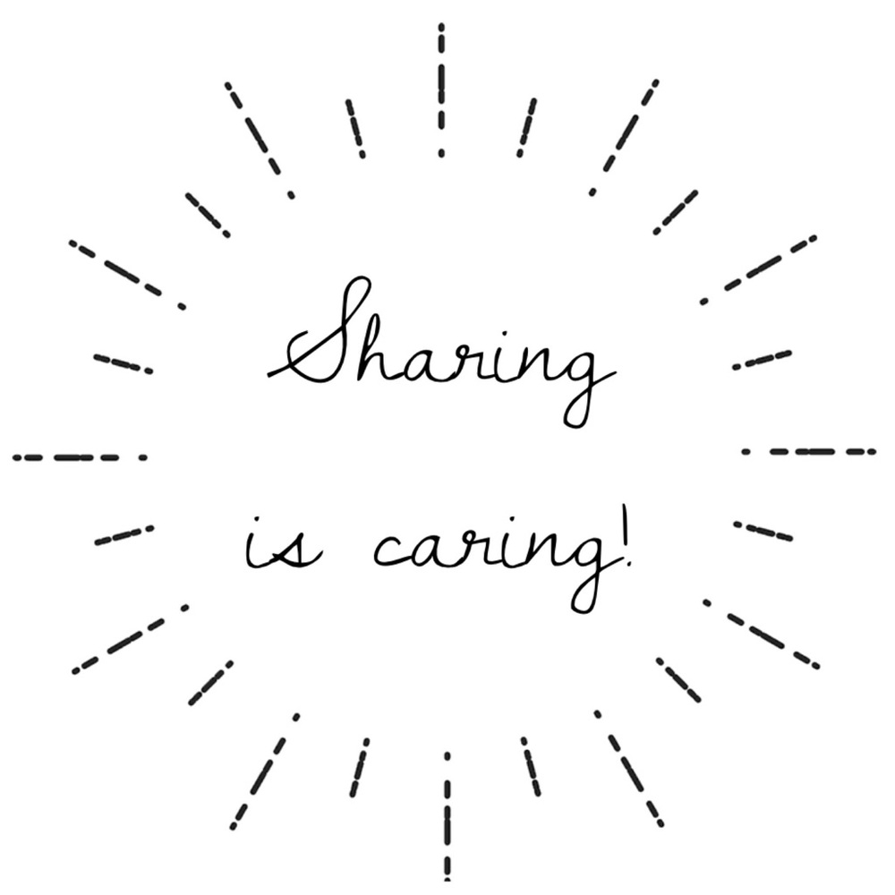 Sharing is caring! Let’s help each other out!